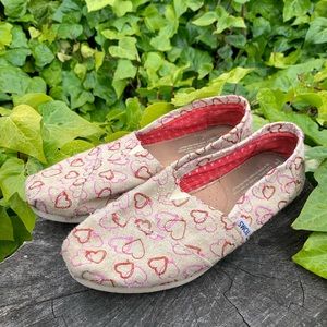 TOMS V-Day Limited Edition Heart Slip On Flats
